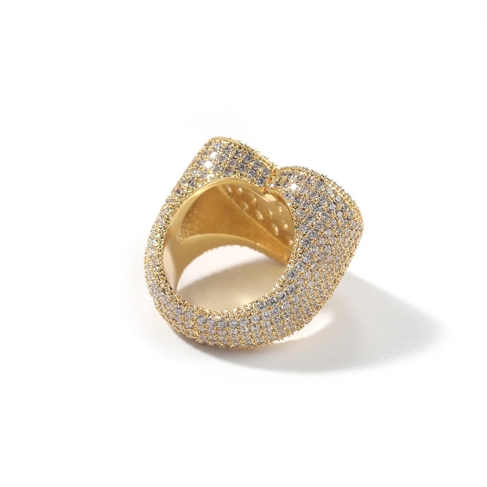 baguette heart ring