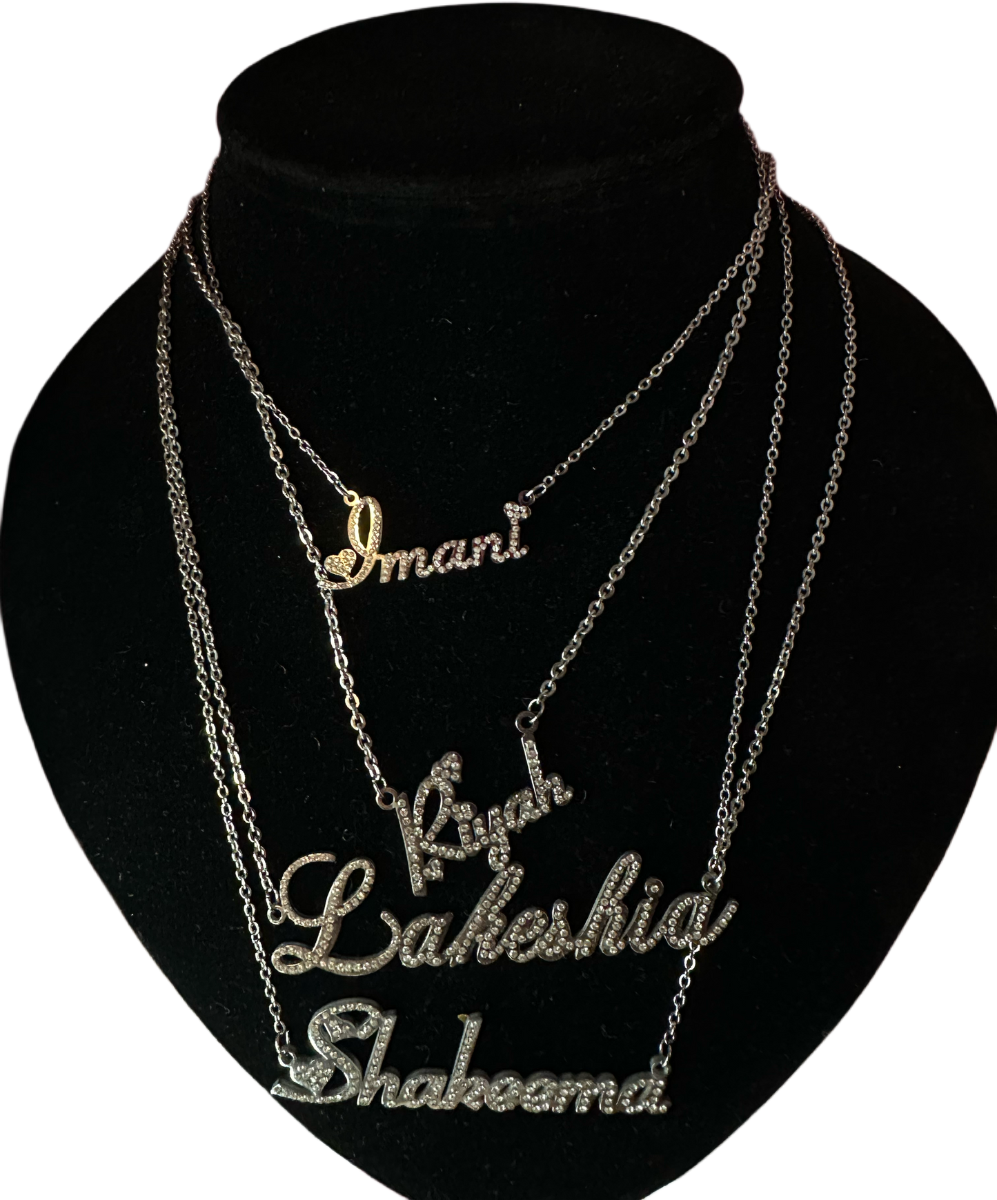 Silver name plate