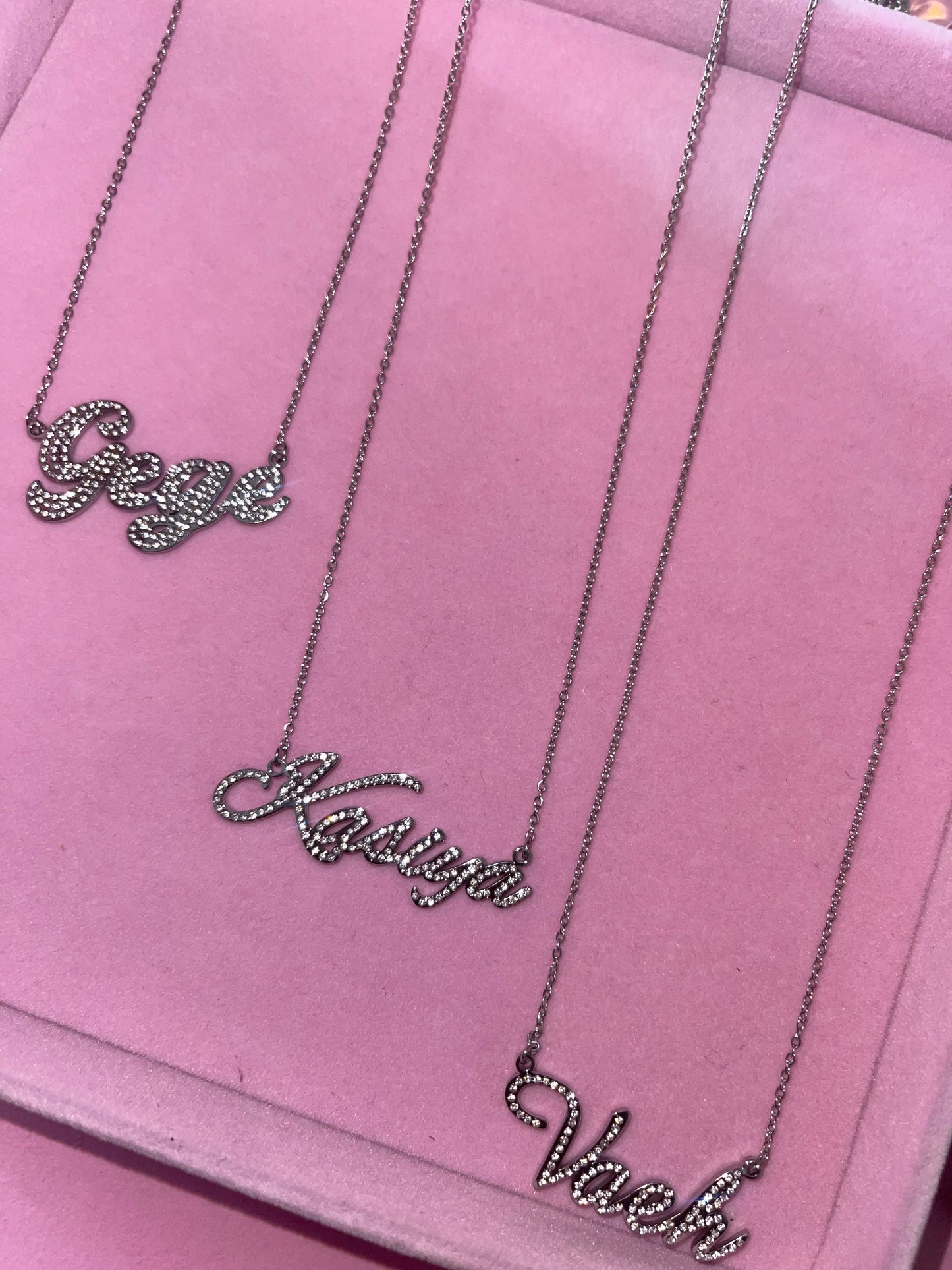 custom name plate necklace