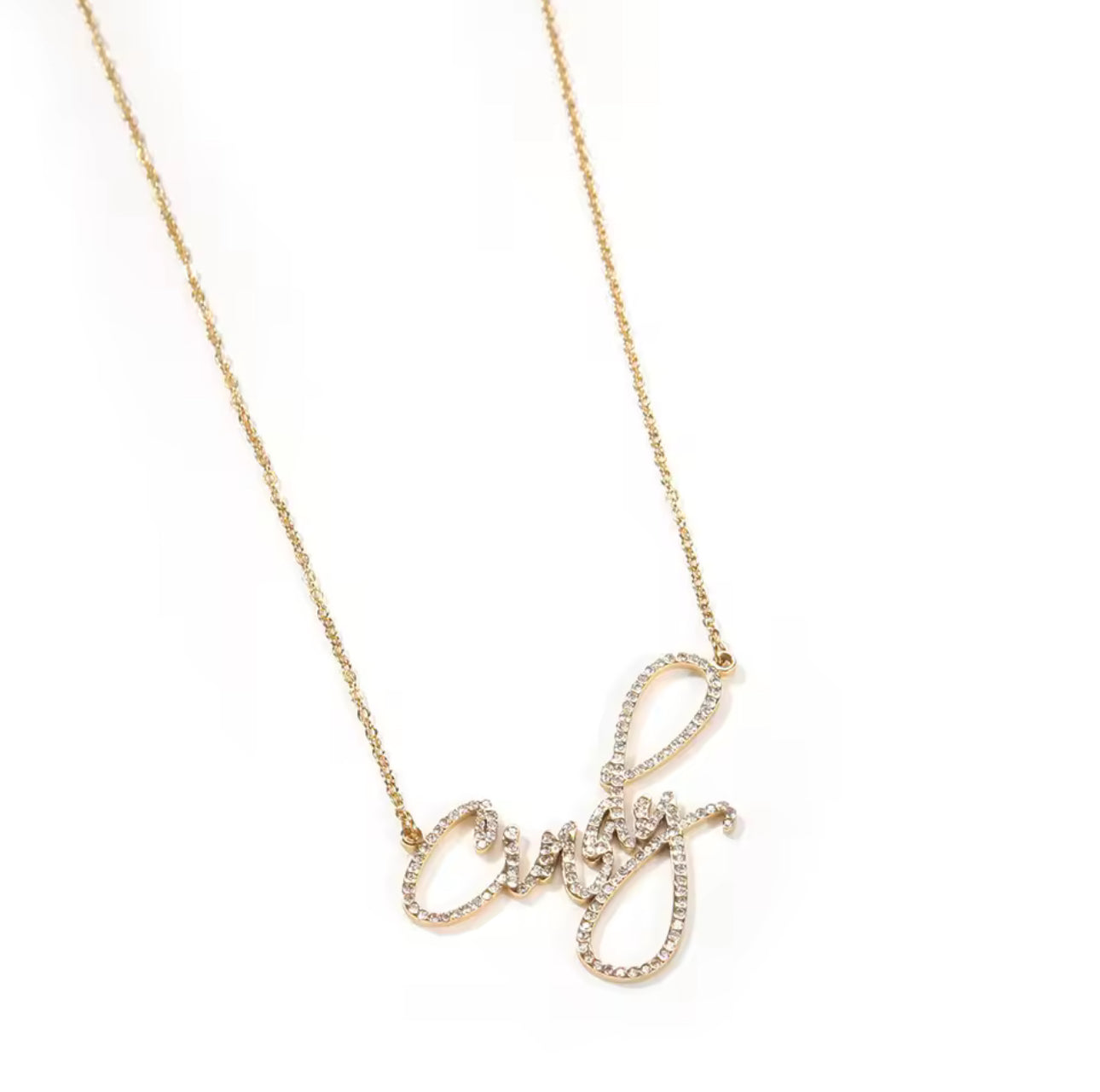 custom name plate necklace