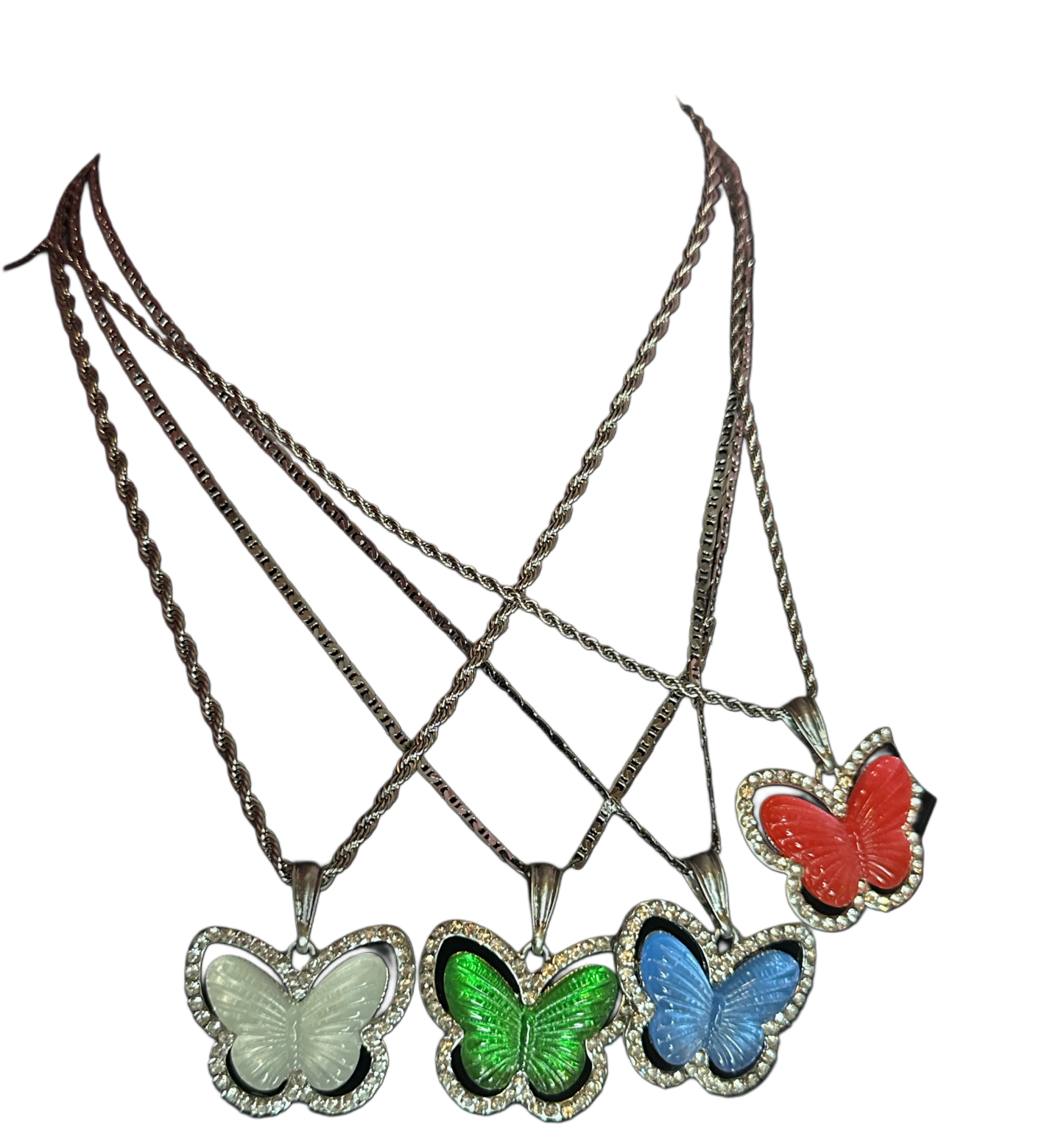 Silver butterflies