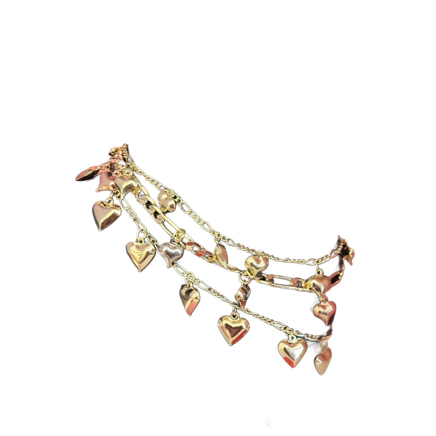 Heart anklets