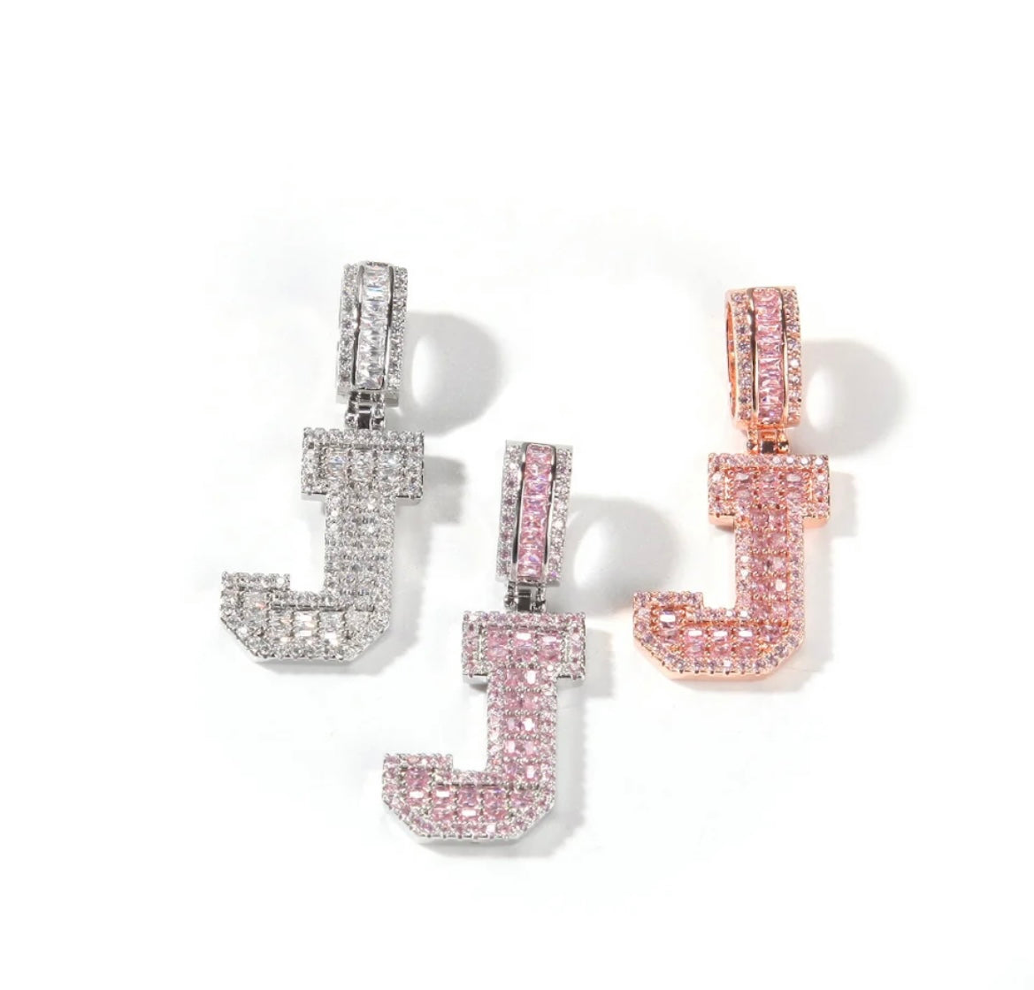 Baguette Initial Necklace