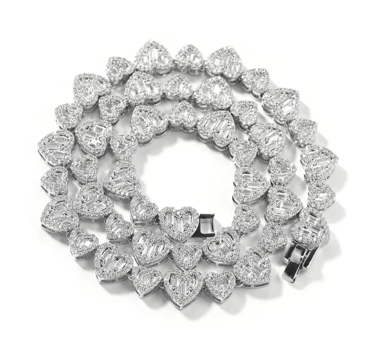 Heart baguette 2.0 chain