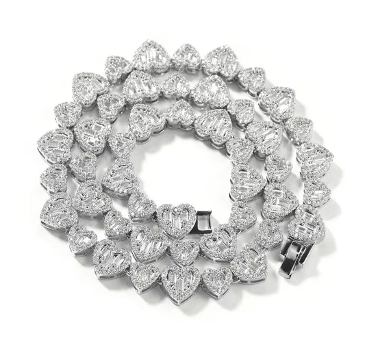 Heart baguette 2.0 chain