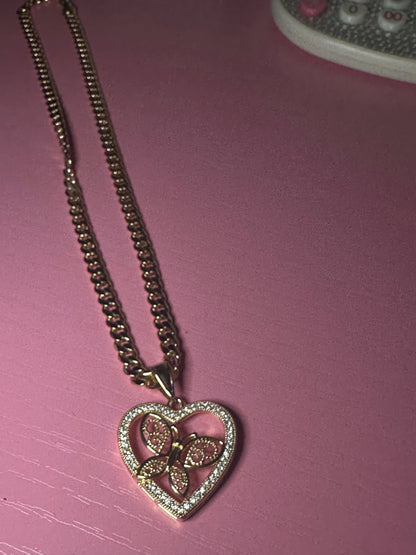 Love butterfly necklace
