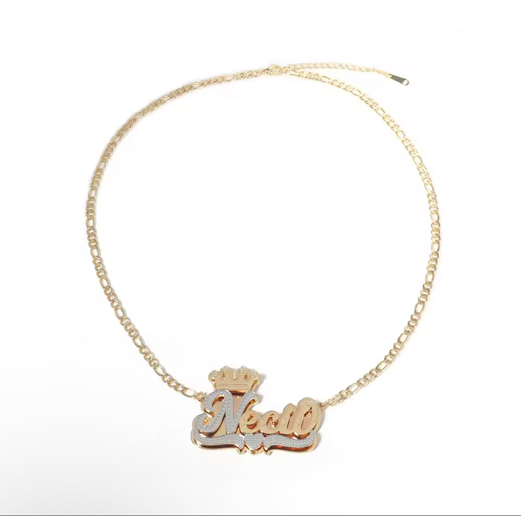 Royal two toned 3d nameplate