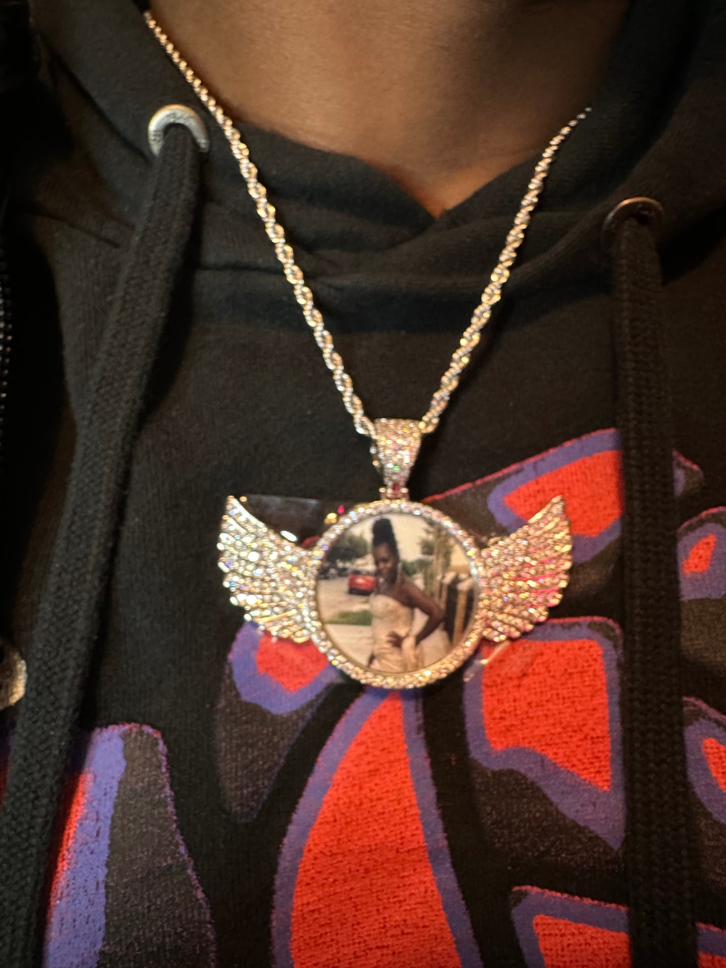 Angel photo pendant