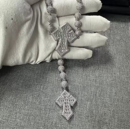 Icy Beaded Cross