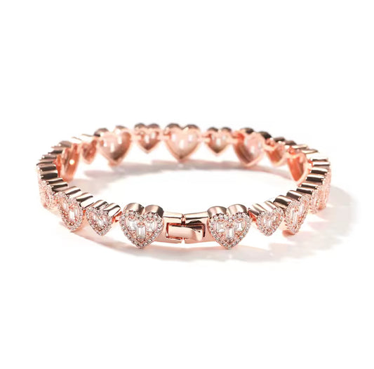 Heart baguette 2.0 bracelet
