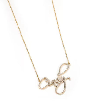 custom name plate necklace