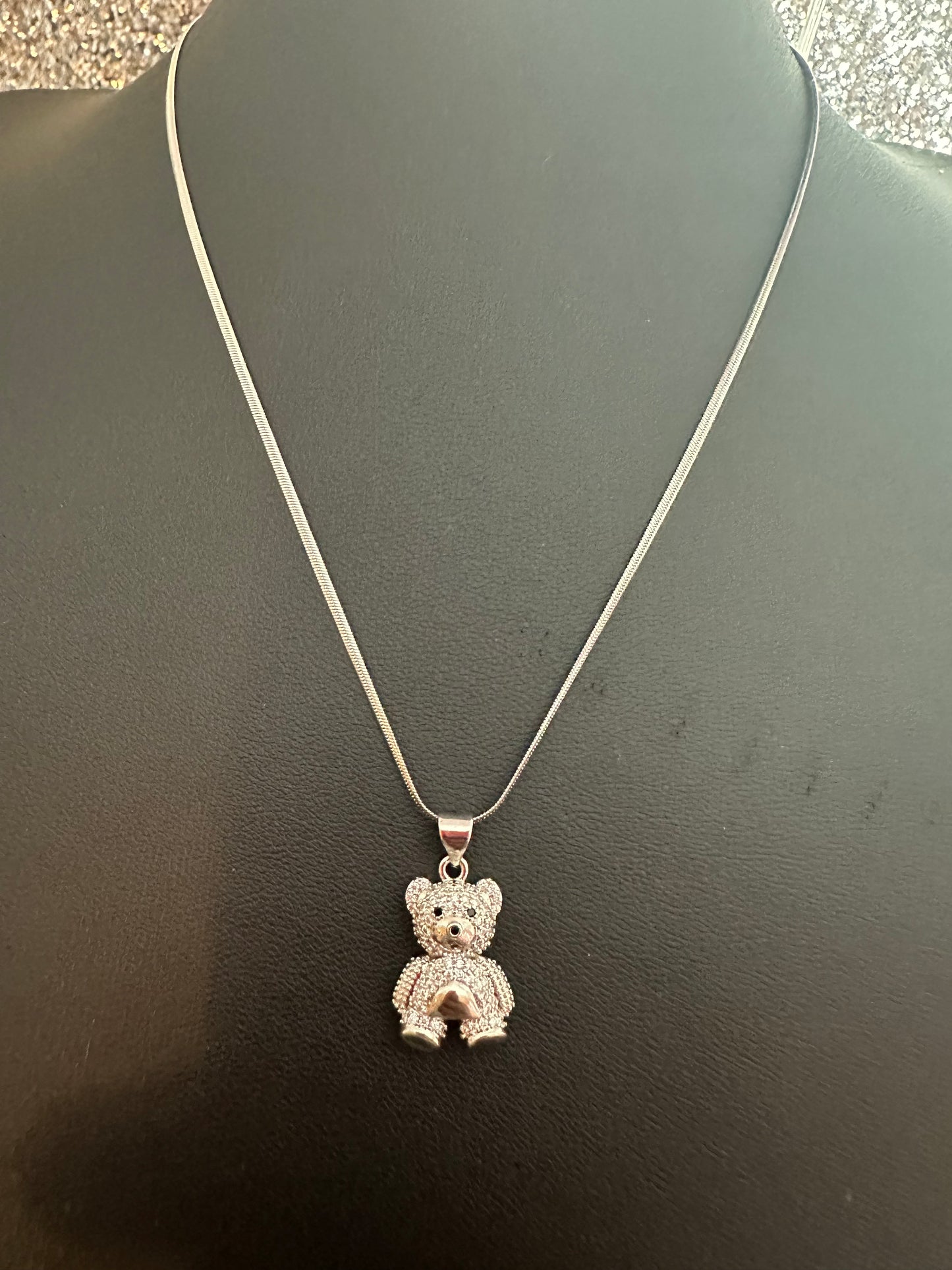 Silver mini bear