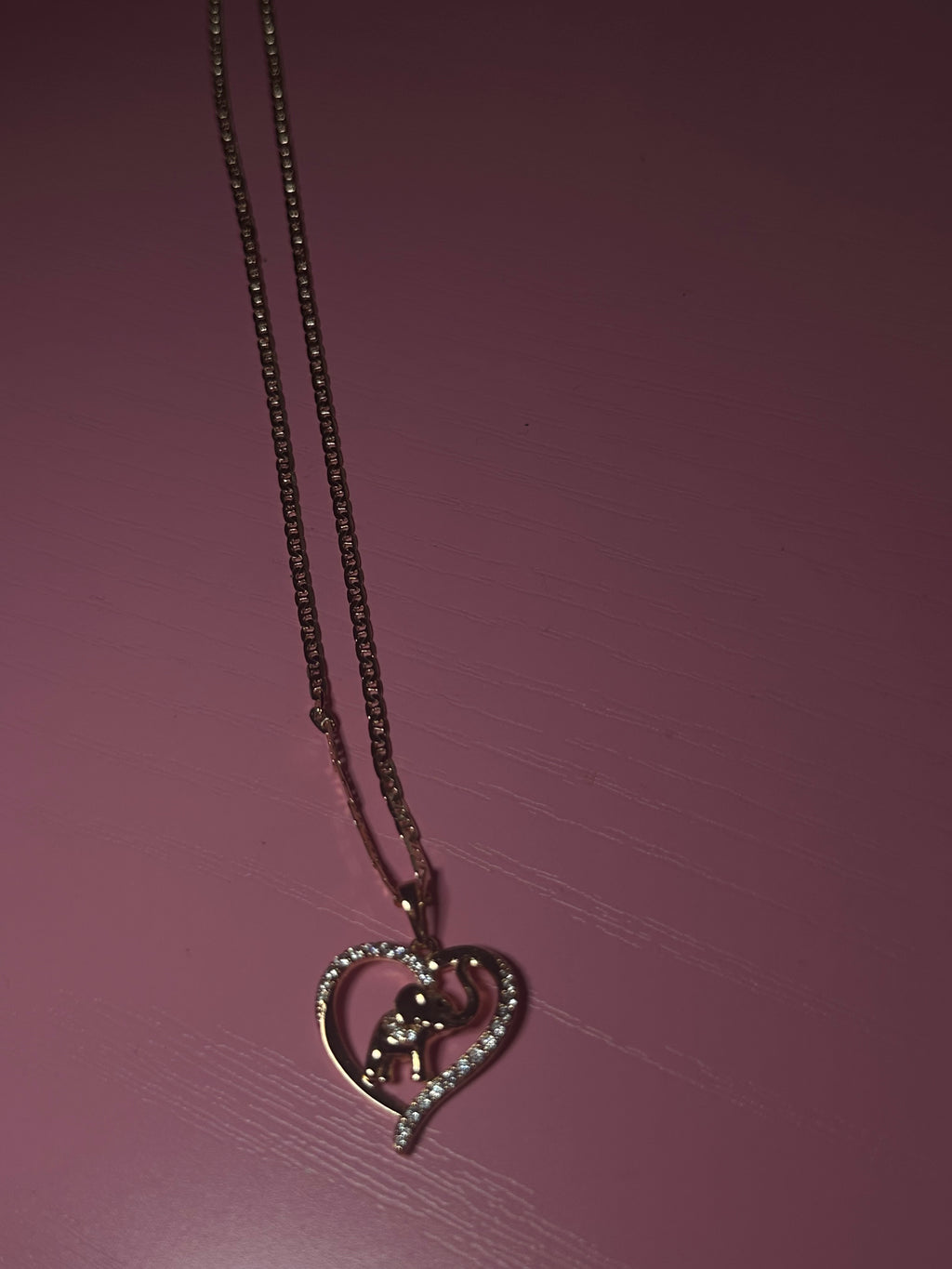 Baby elephant necklace