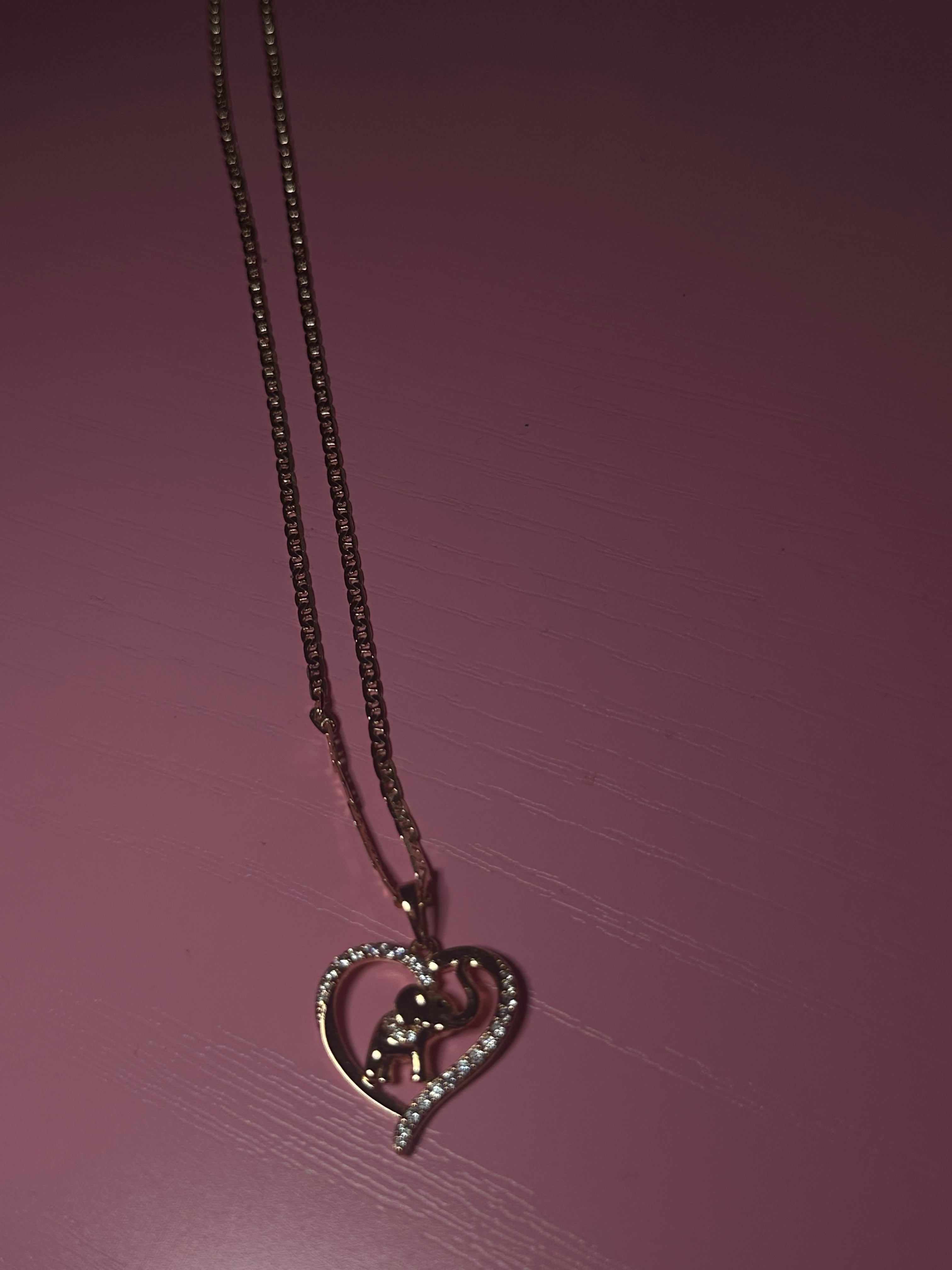 Baby elephant necklace