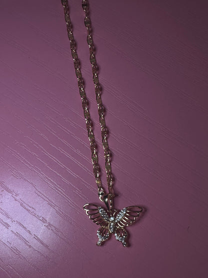 Mini butterfly necklace
