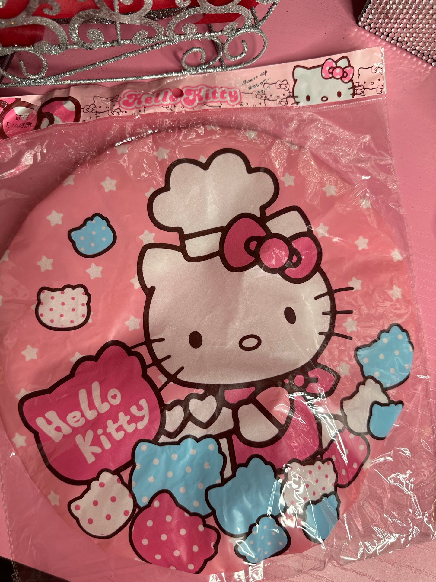 Kitty shower cap