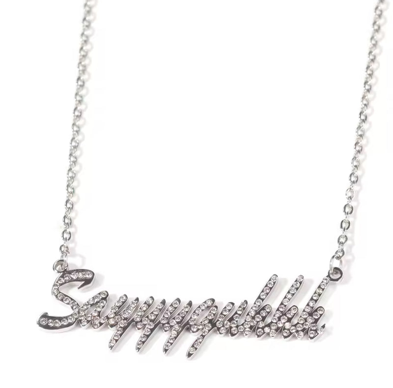 custom name plate necklace
