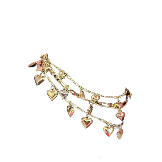 Heart anklets