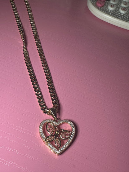 Love butterfly necklace