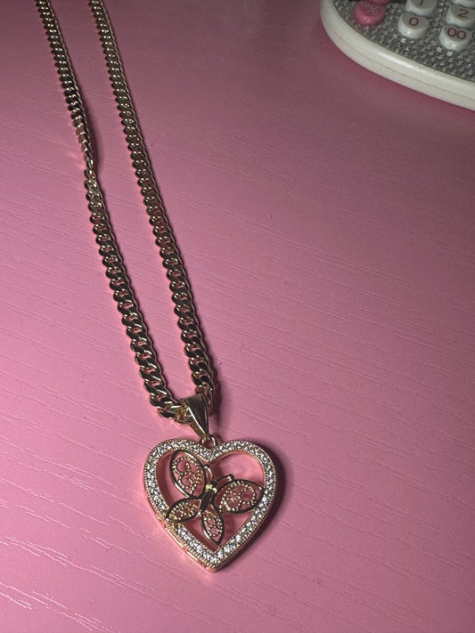 Love butterfly necklace