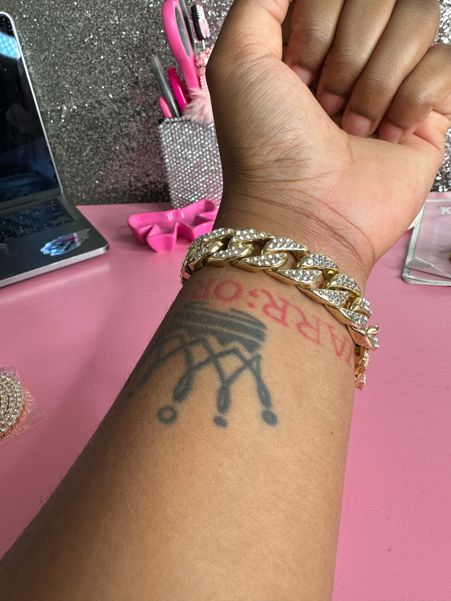 Thick Cuban bracelet