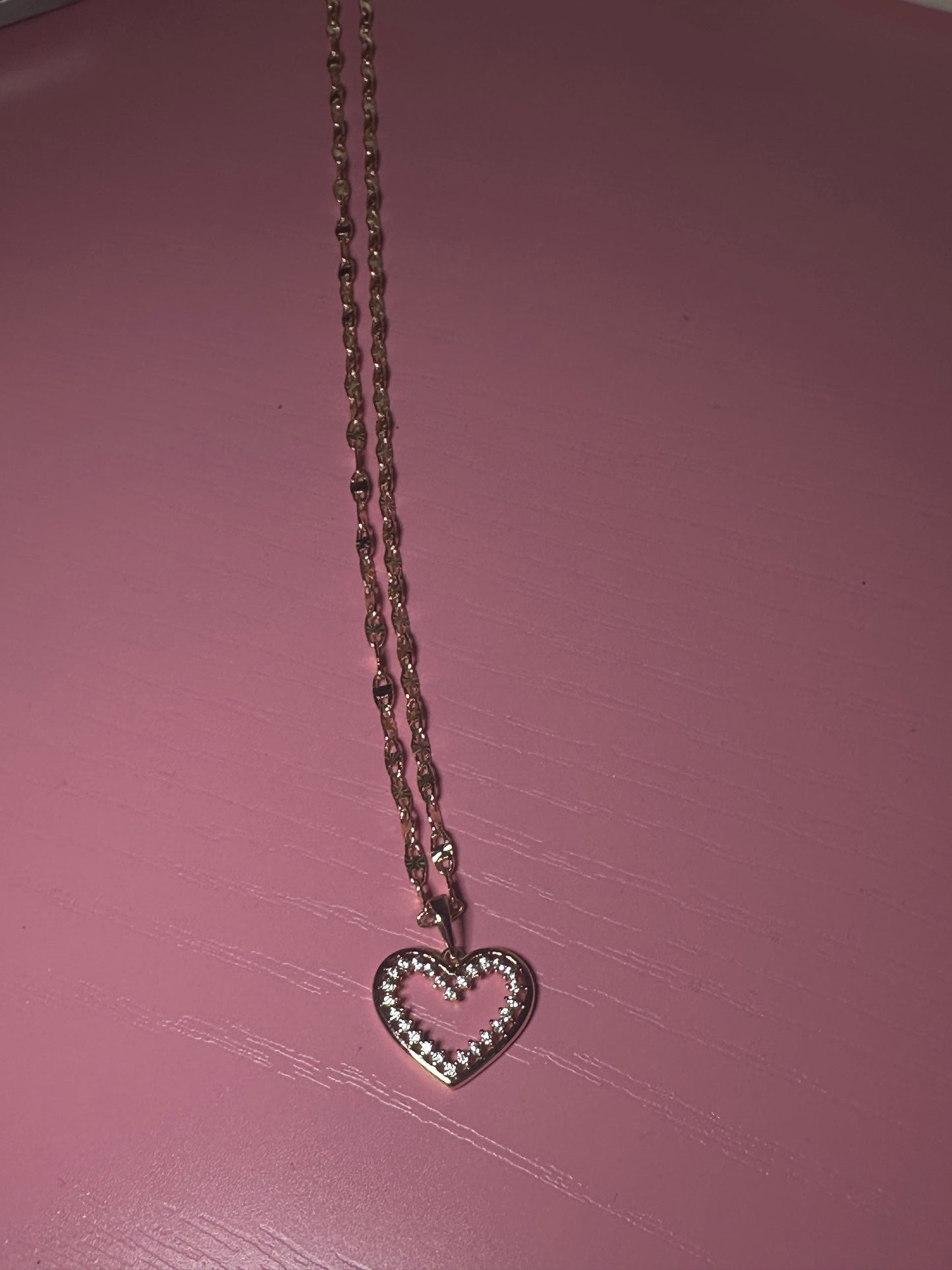 Open heart necklace