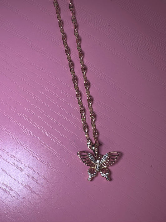Mini butterfly necklace