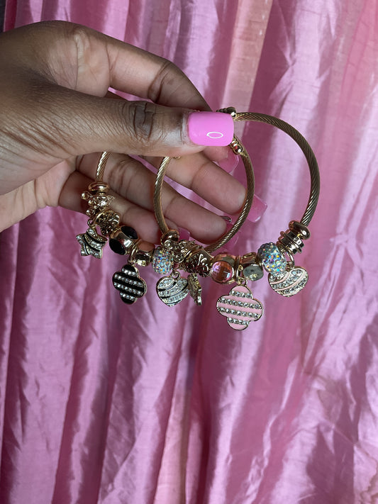 Clover Pandora charm bracelet