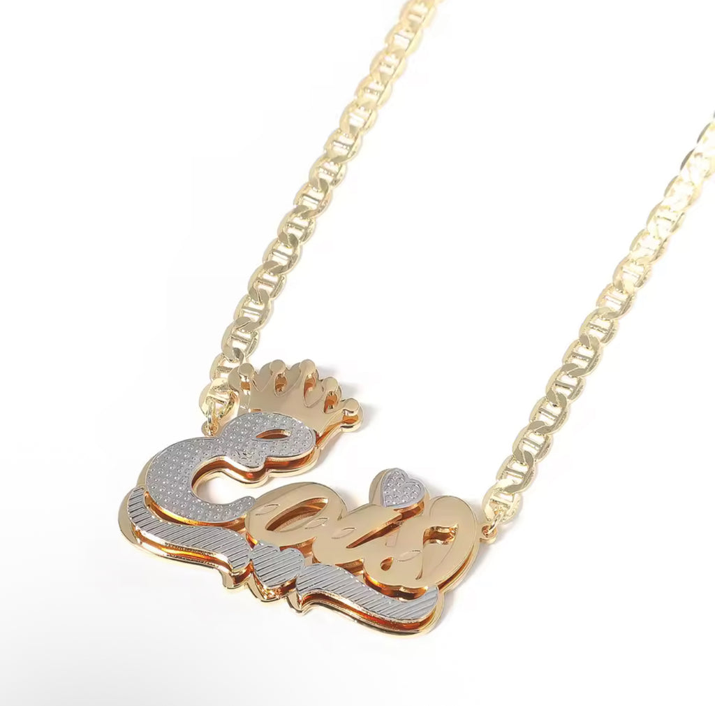 Royal two toned 3d nameplate