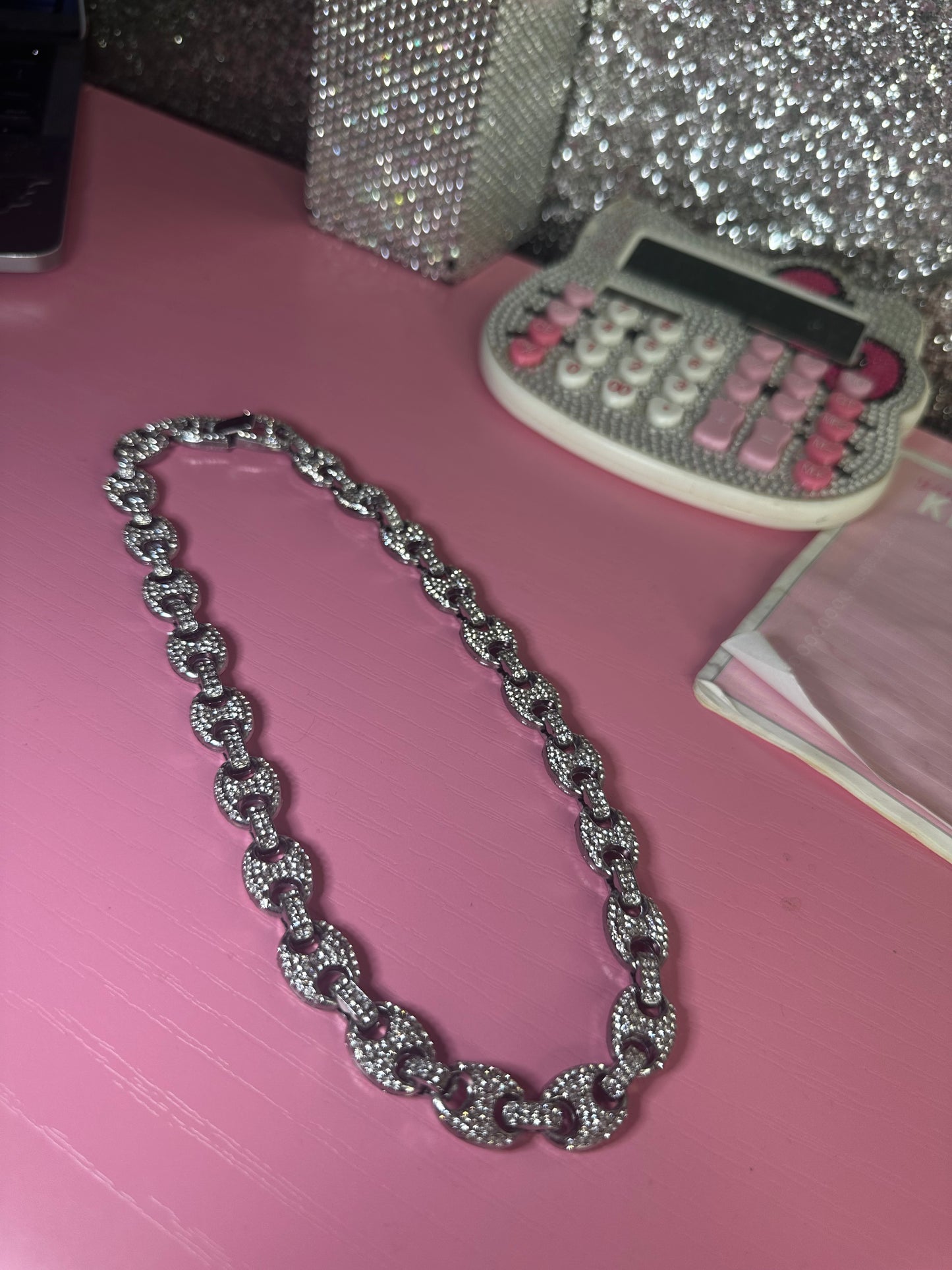 Icy silver chain
