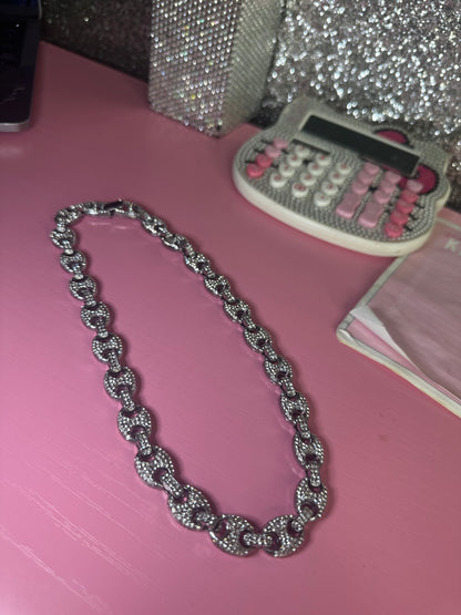 Icy silver chain