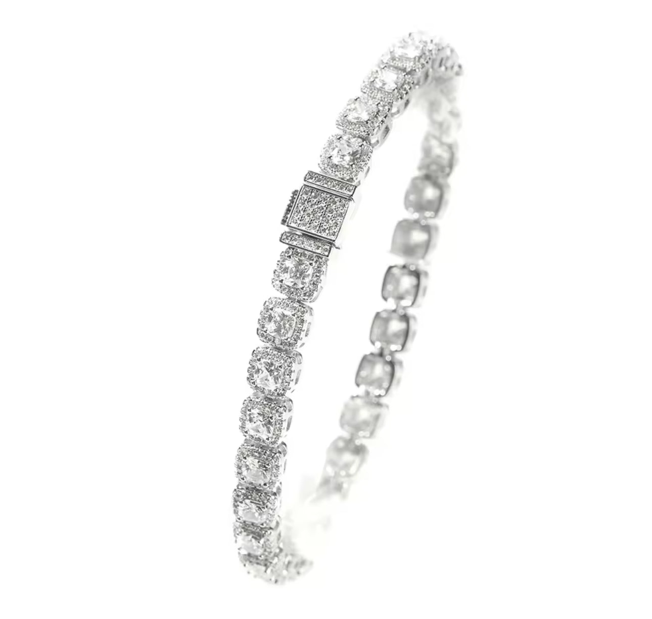 7mm Icy Cluster Bracelet