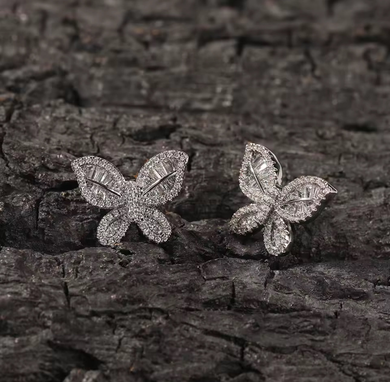 Icy Butterfly Studs