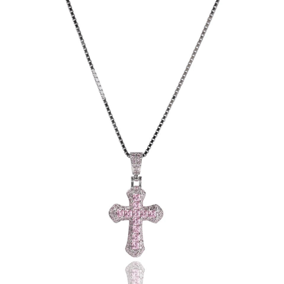 Amour baguette cross chain