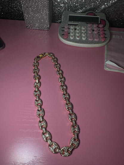 Icy gold chain
