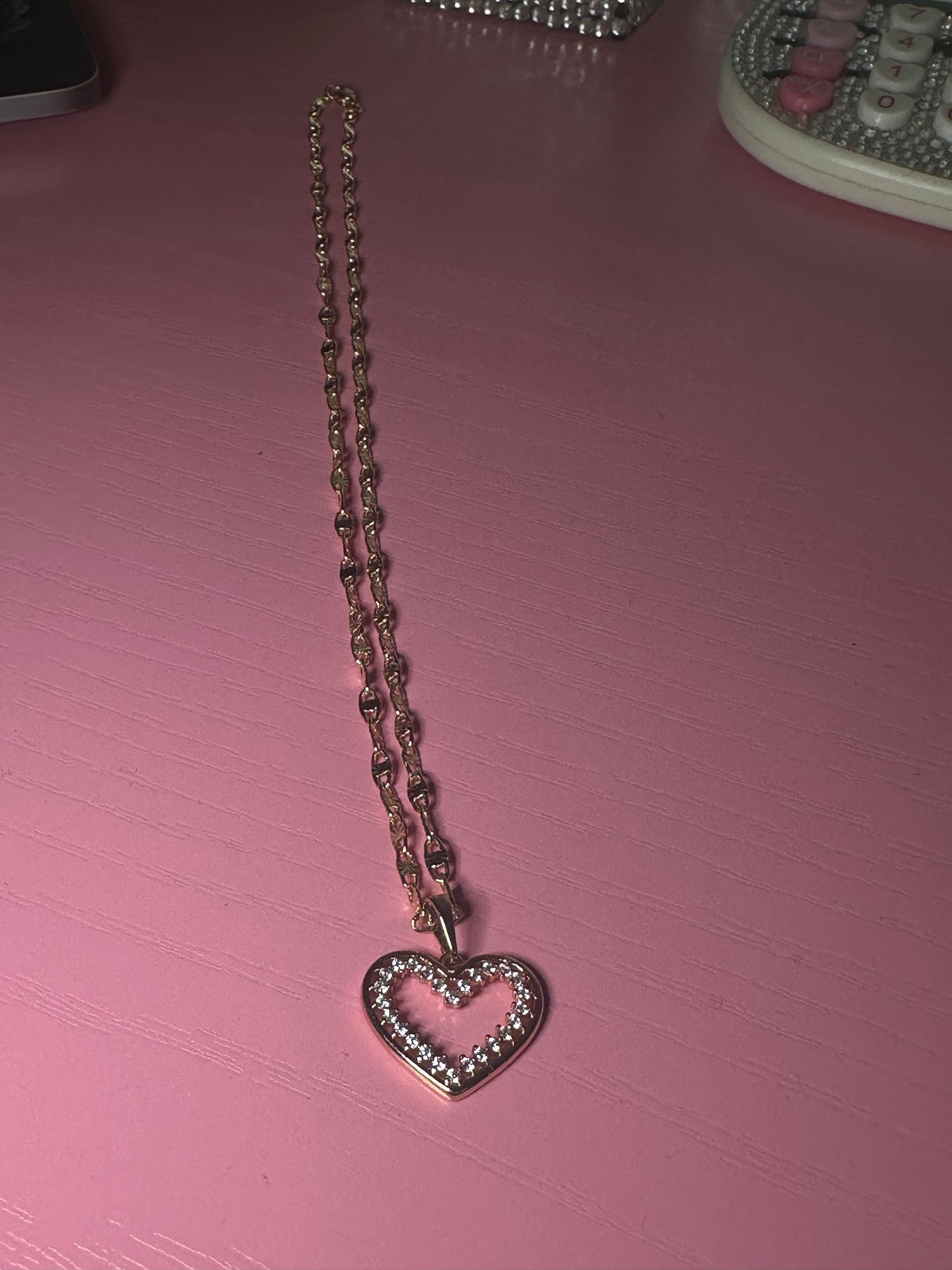 Open heart necklace