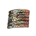 Tri gold bangles (6pc)