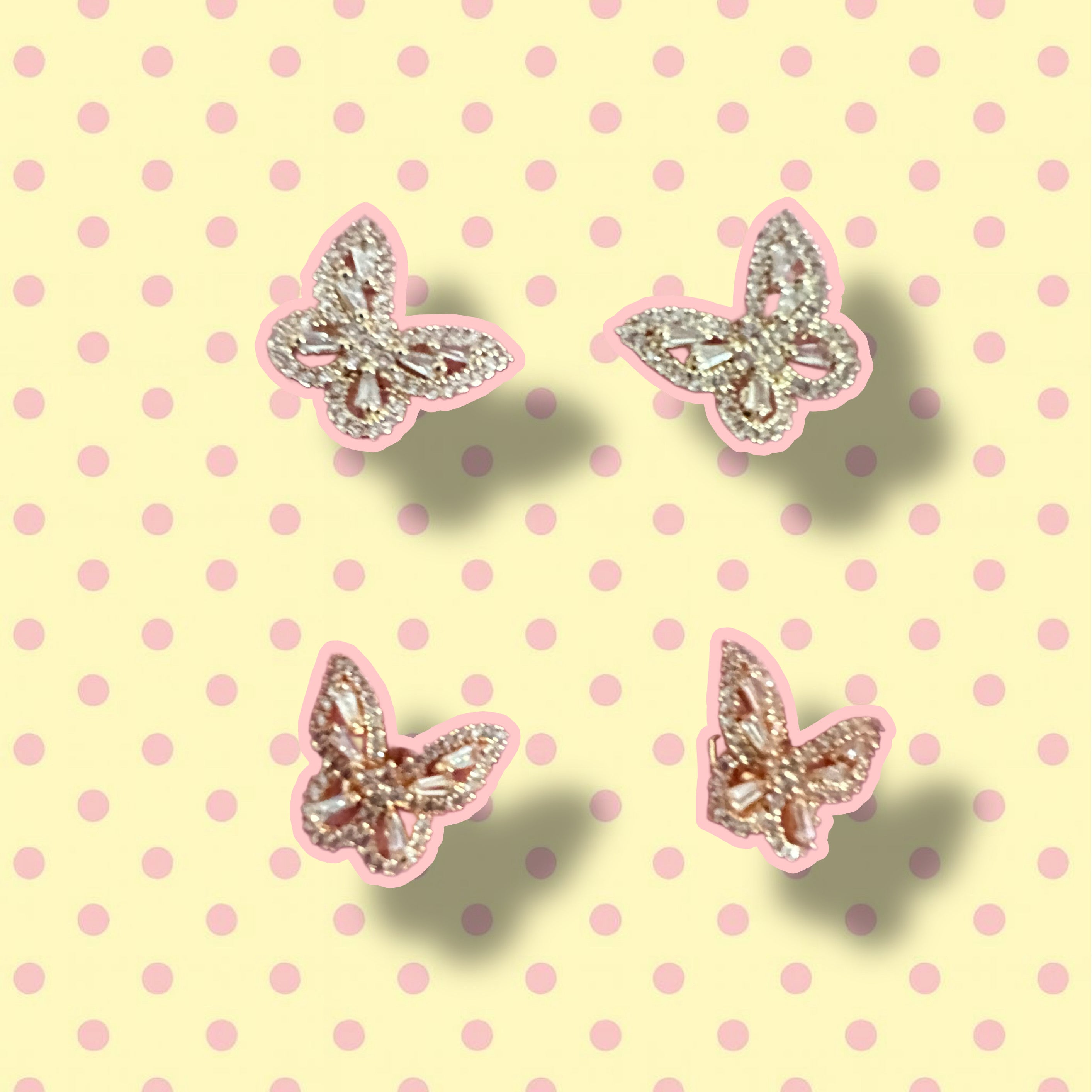 Garden butterfly studs