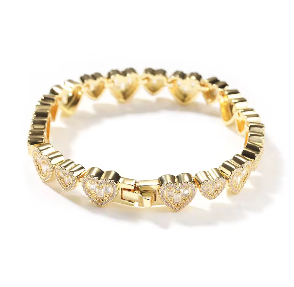 Heart baguette 2.0 bracelet