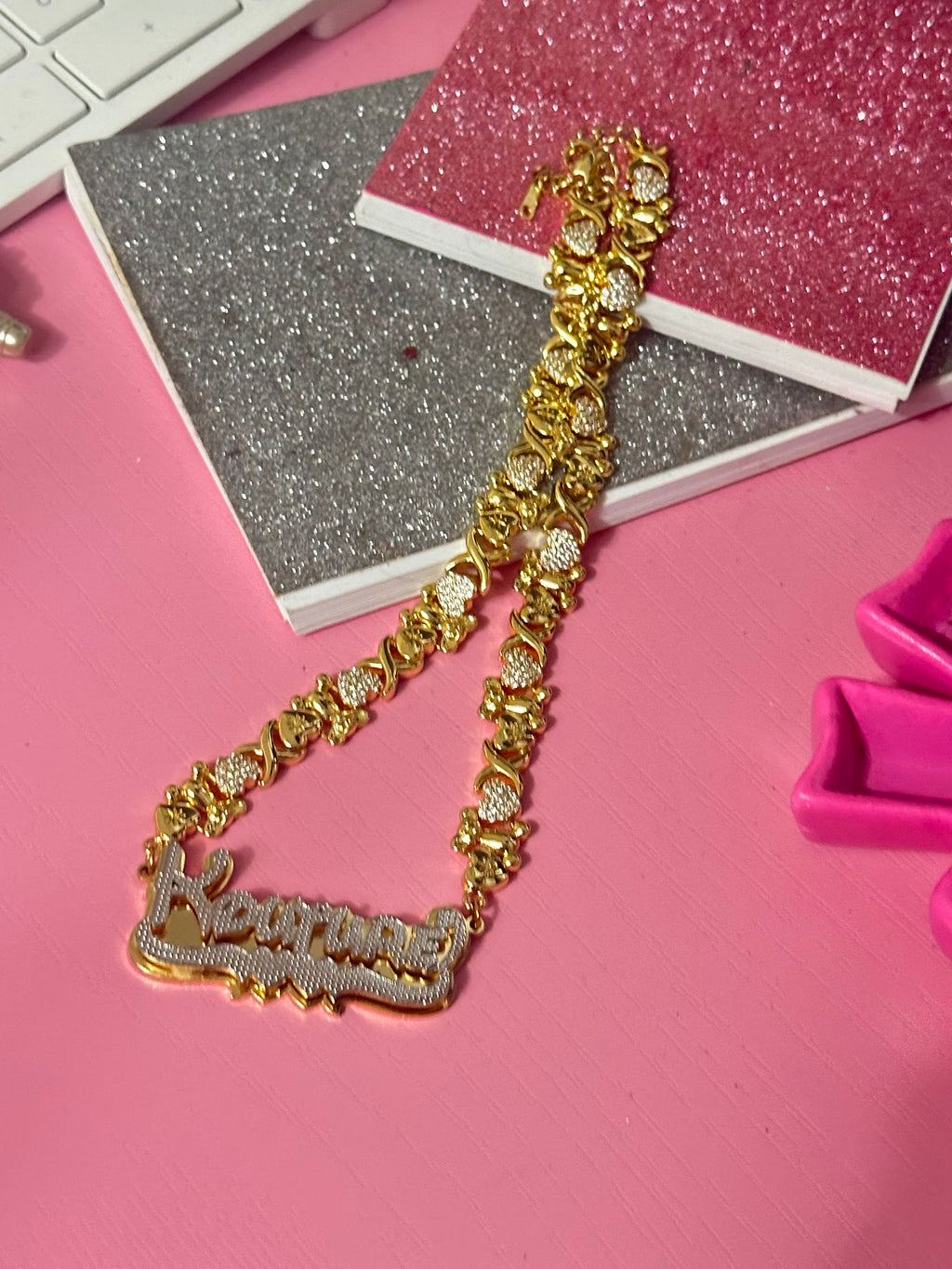 Bear xo 3d name plate