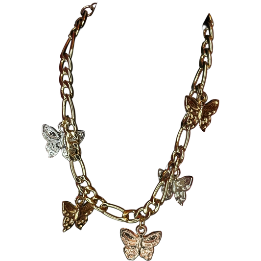 Tri gold butterflies