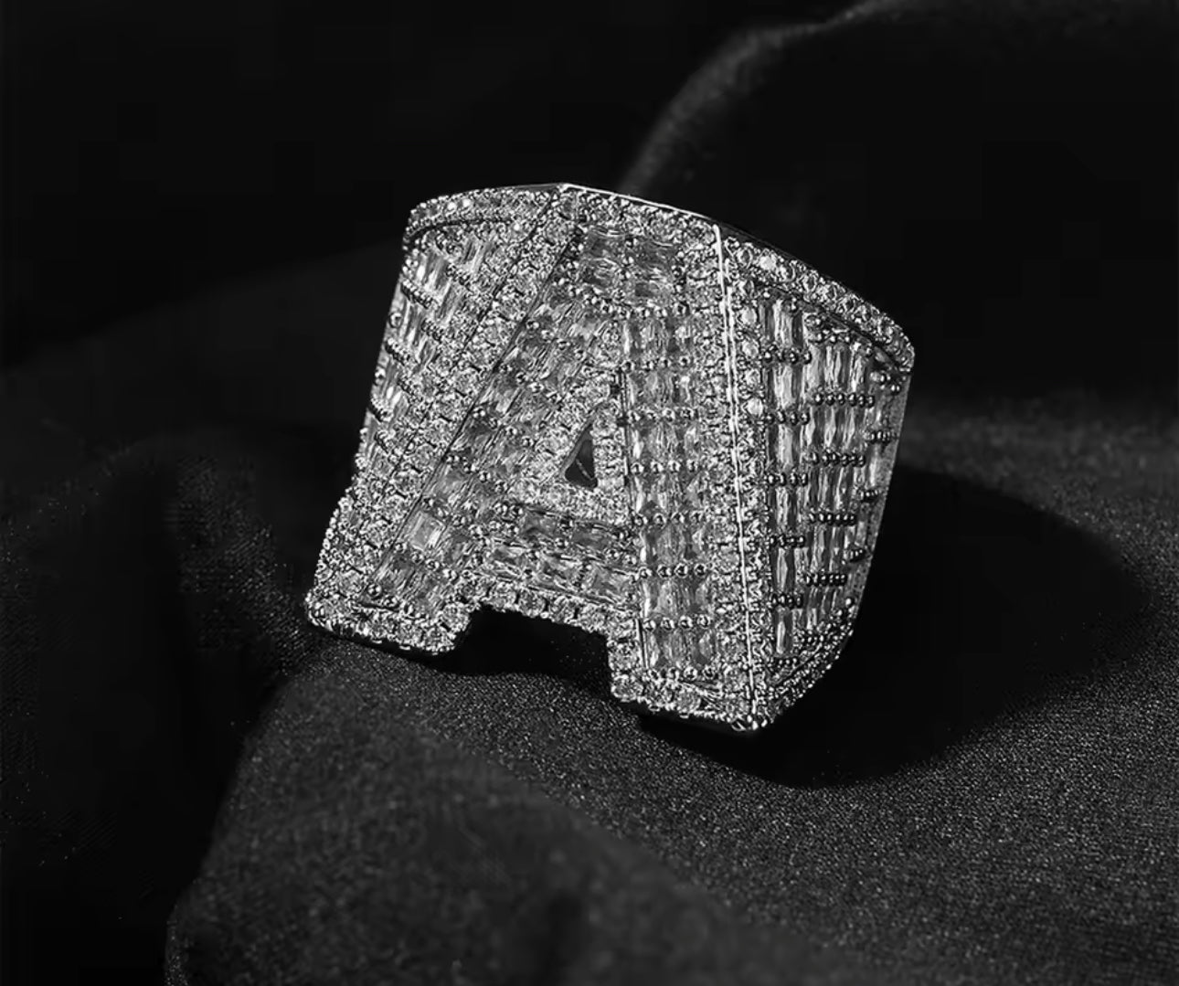 Sexy custom initial ring