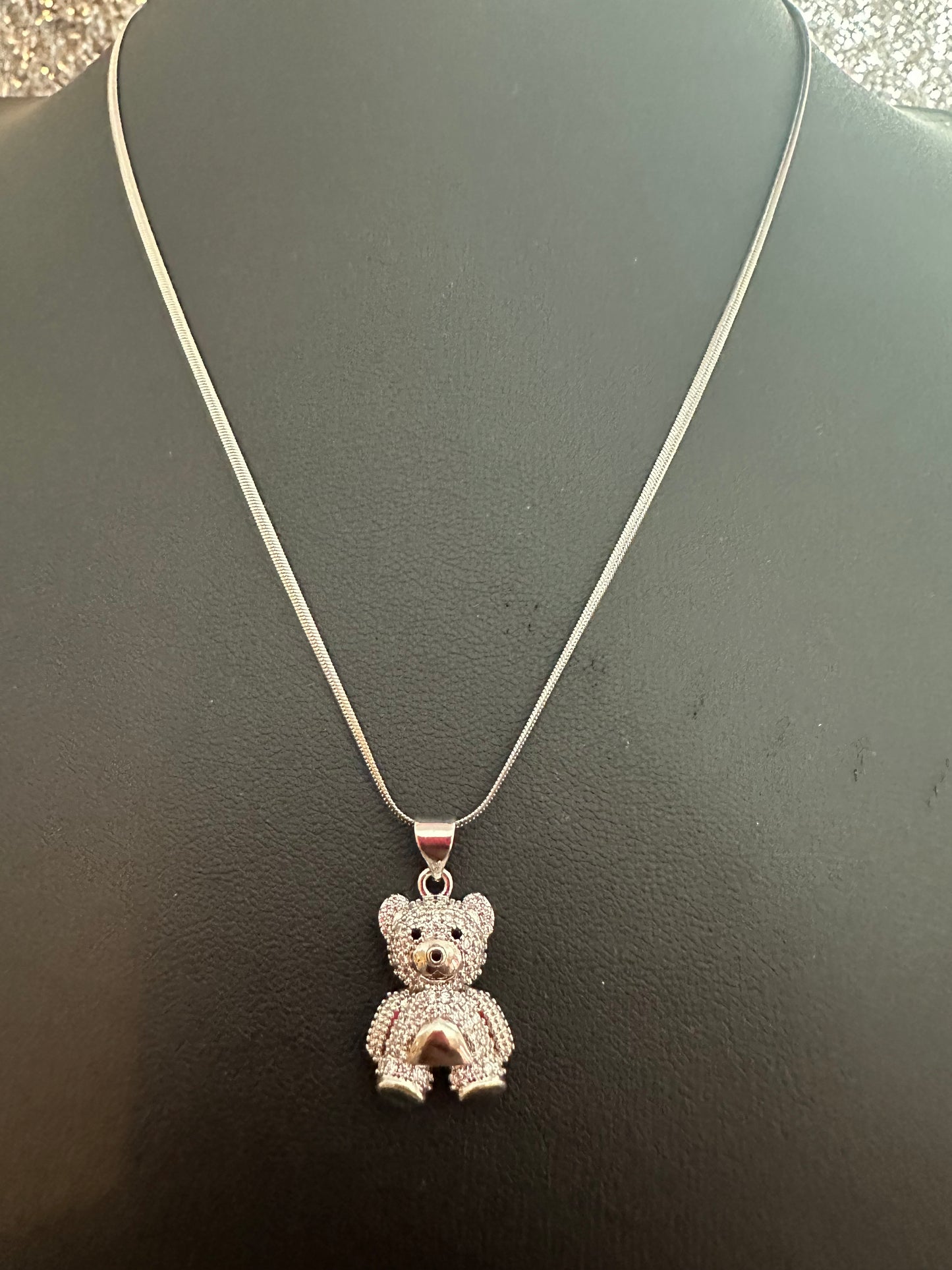 Silver mini bear