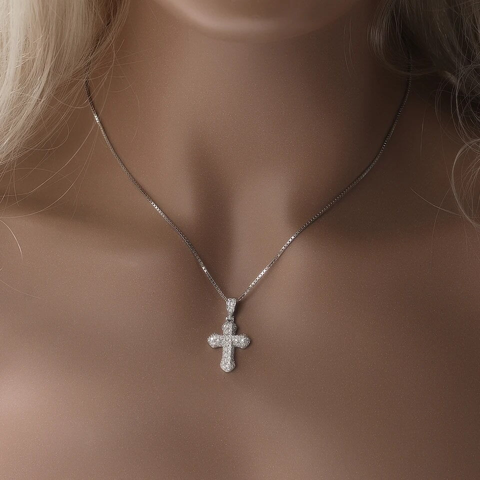 Amour baguette cross chain
