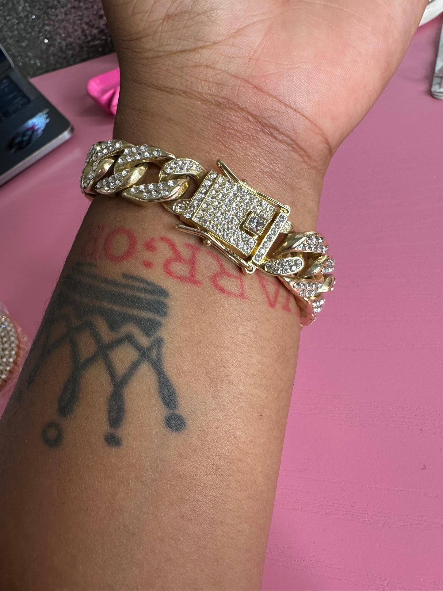 Thick Cuban bracelet