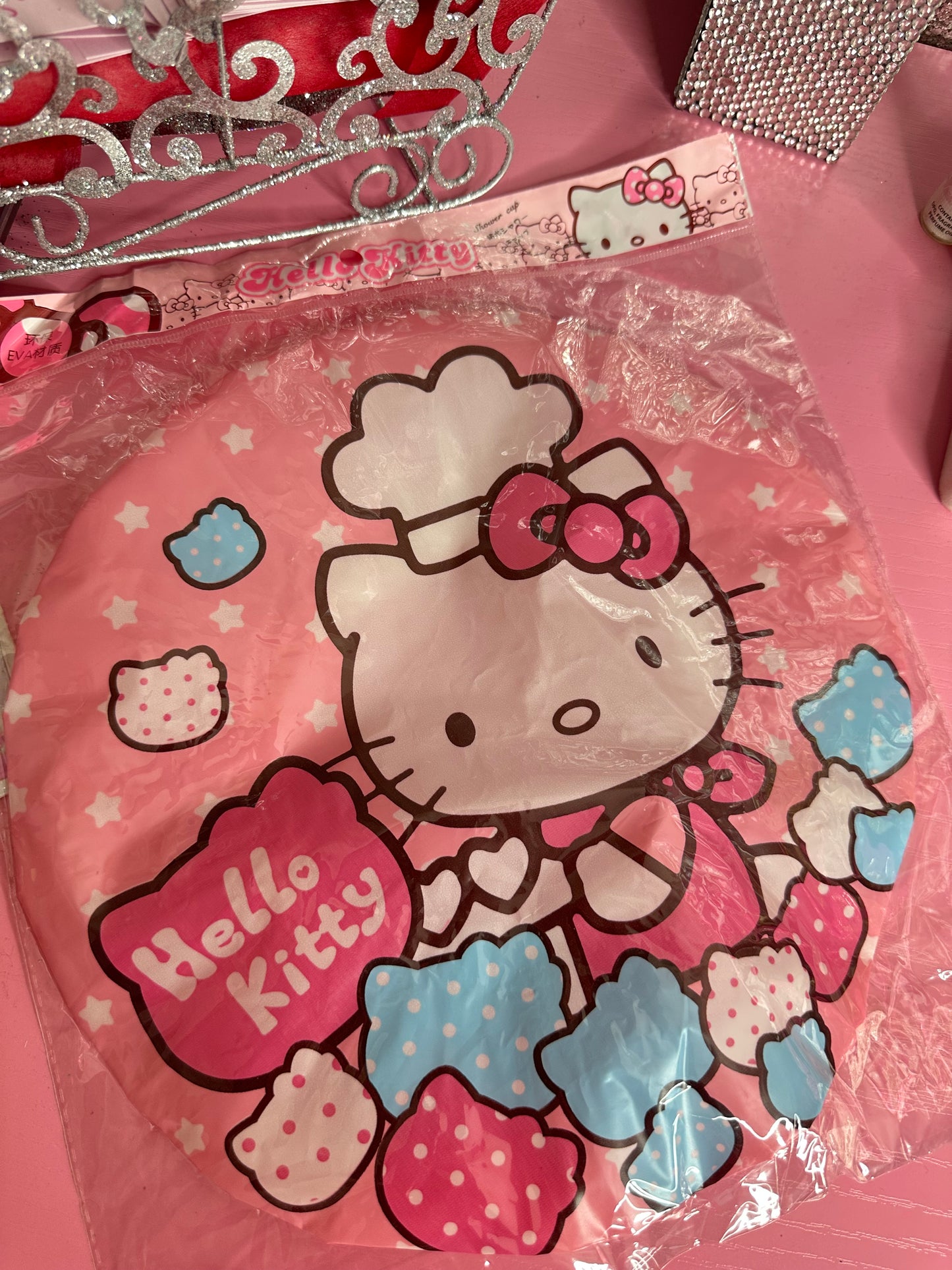 Kitty shower cap