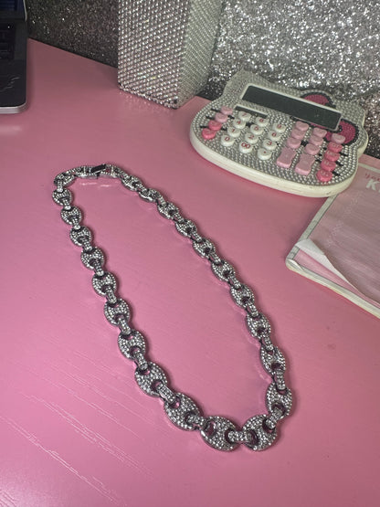 Icy silver chain