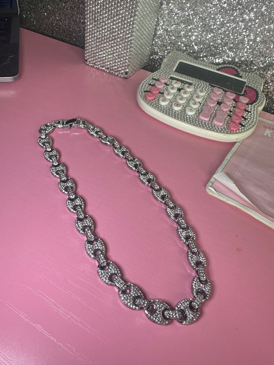 Icy silver chain