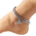 Custom baguette anklet