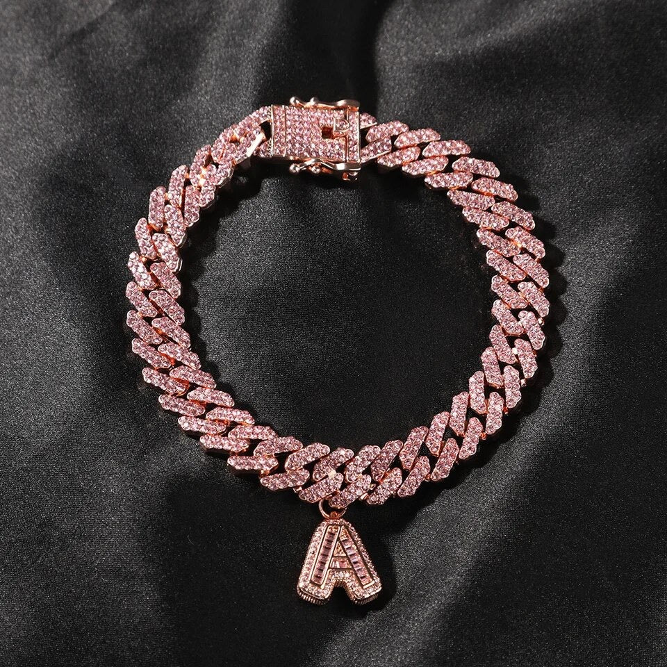 Custom baguette anklet